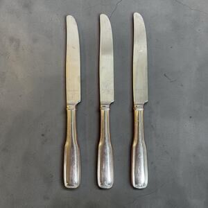 Reed & Barton Set 3 Blake Style 18/10 Stainless Steel Dinner Table Knives